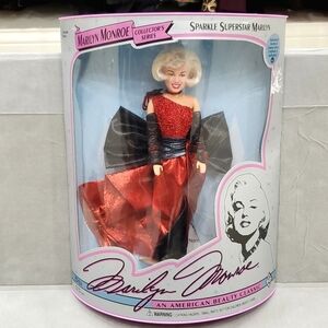 Vintage Marilyn Monroe 11 inch doll DSI 1993 Sparkle Superstar DAMAGED BOX